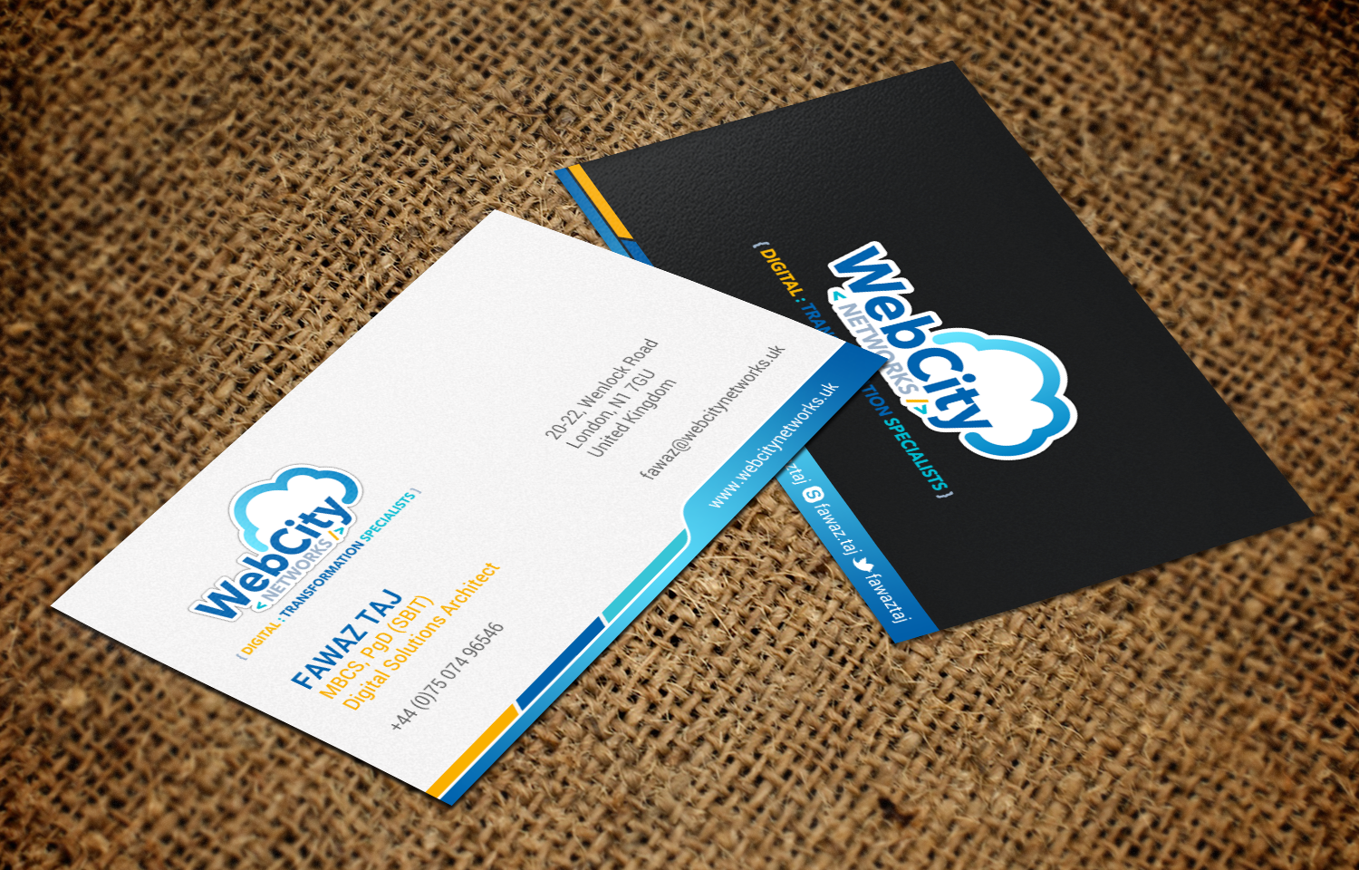 Business Card Design by chandrayaan.creative for this project | Design #19824887
