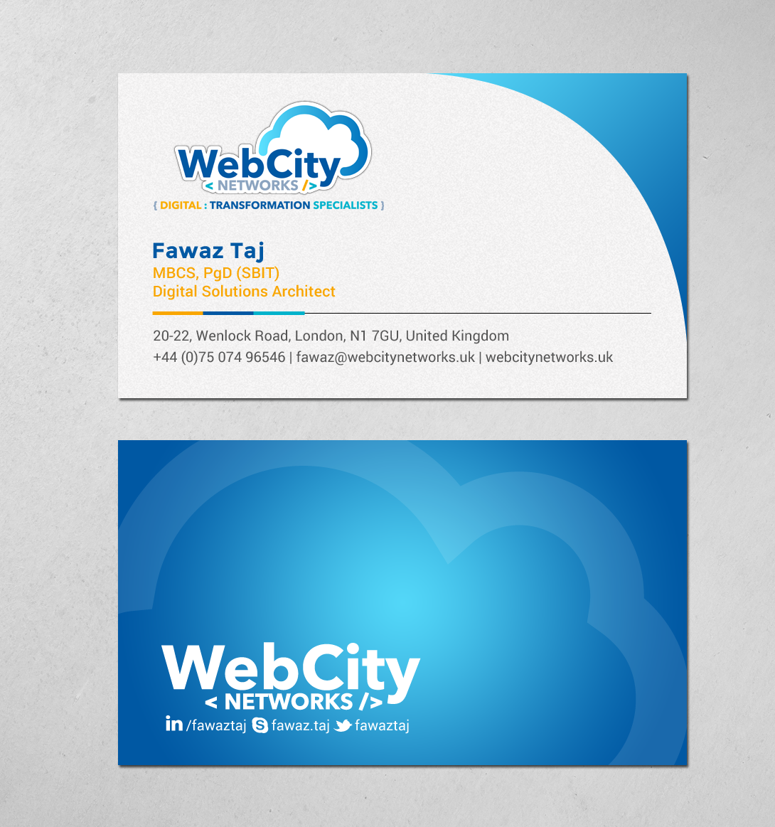 Business Card Design by chandrayaan.creative for this project | Design #19824888
