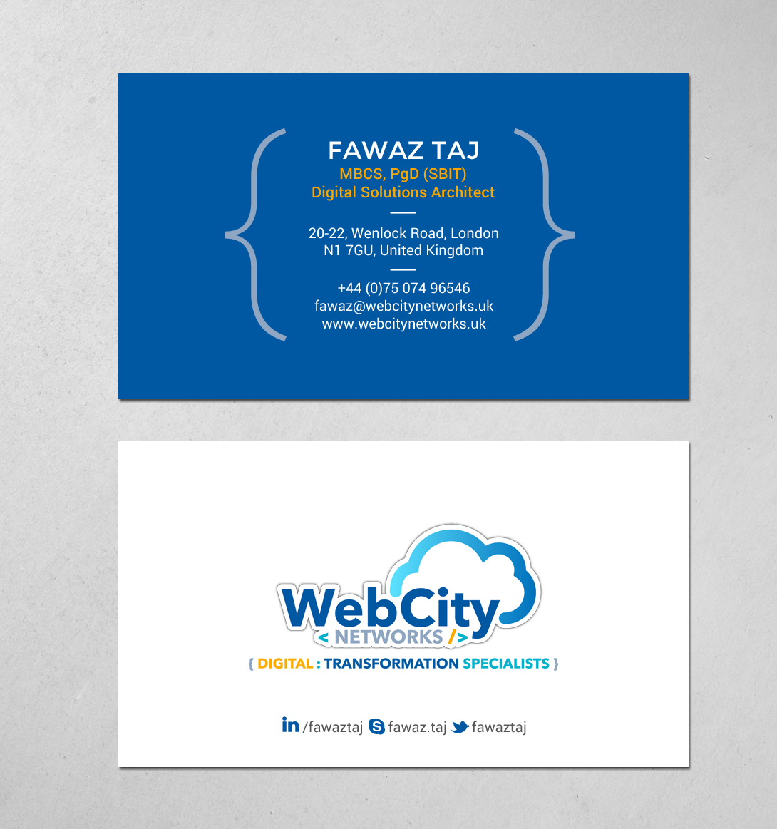 Business Card Design by chandrayaan.creative for this project | Design #19827340