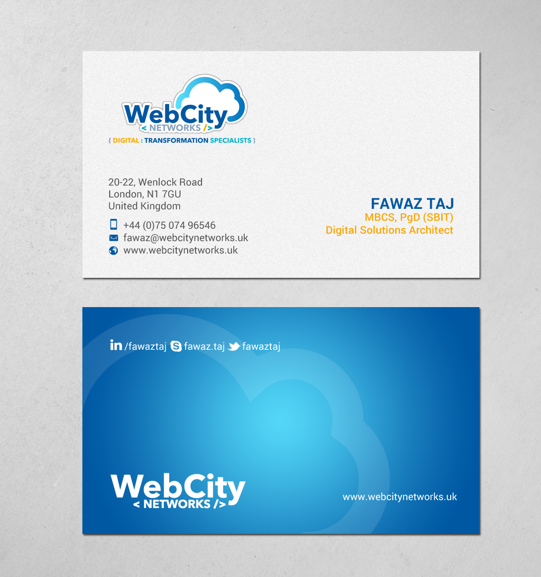 Business Card Design by chandrayaan.creative for this project | Design #19827341