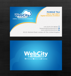 Business Card Design by chandrayaan.creative for this project | Design: #19827364