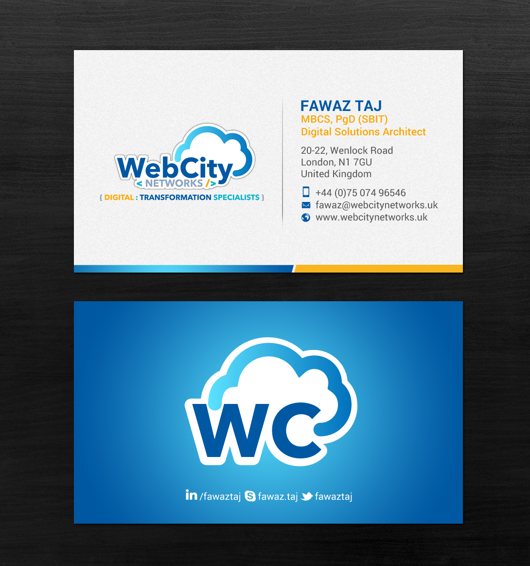 Business Card Design by chandrayaan.creative for this project | Design #19827367