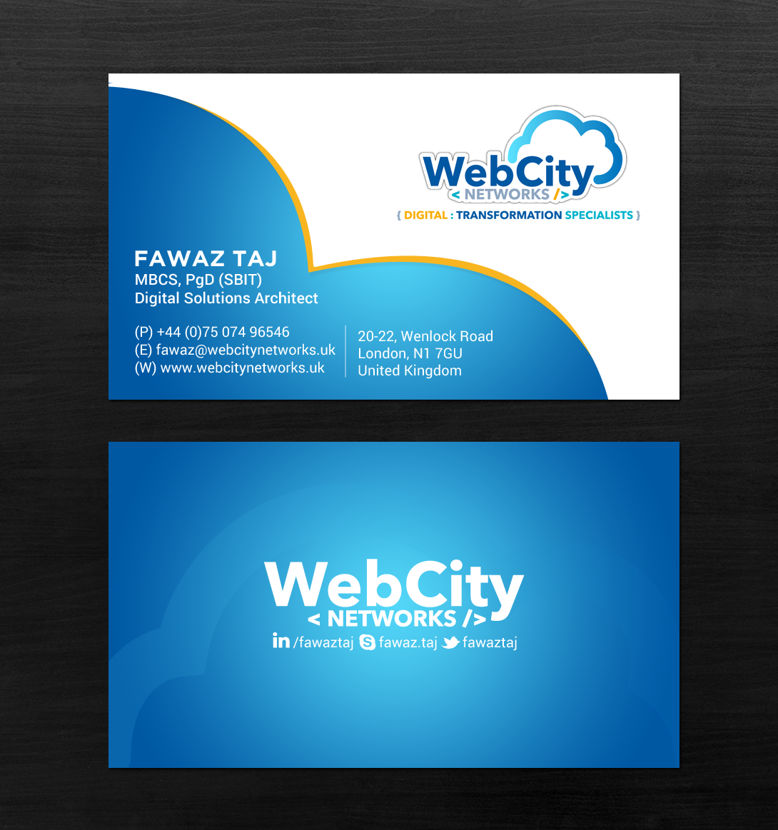 Business Card Design by chandrayaan.creative for this project | Design #19827372