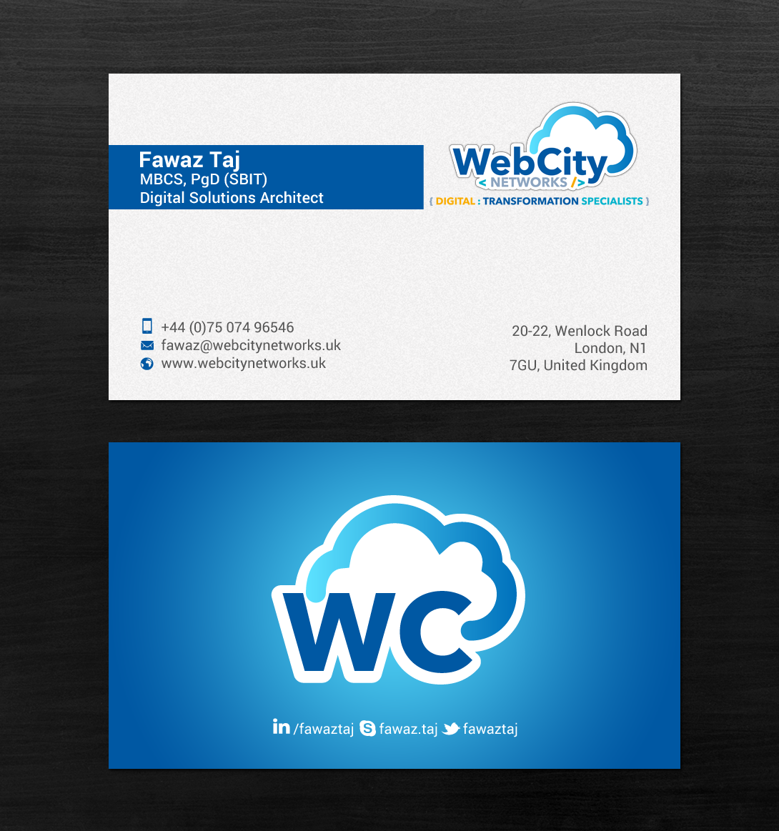 Business Card Design by chandrayaan.creative for this project | Design #19827373