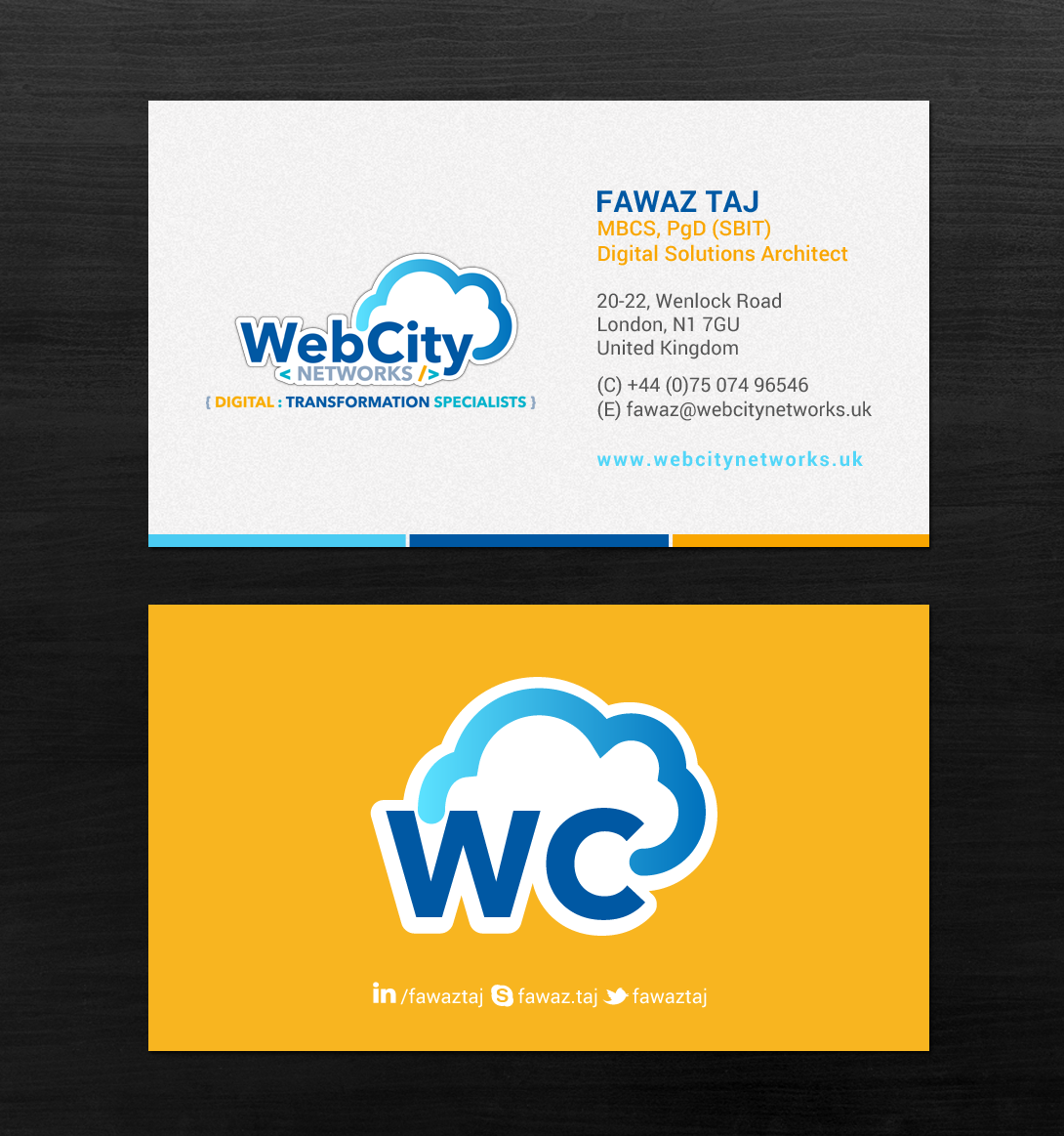 Business Card Design by chandrayaan.creative for this project | Design #19827380
