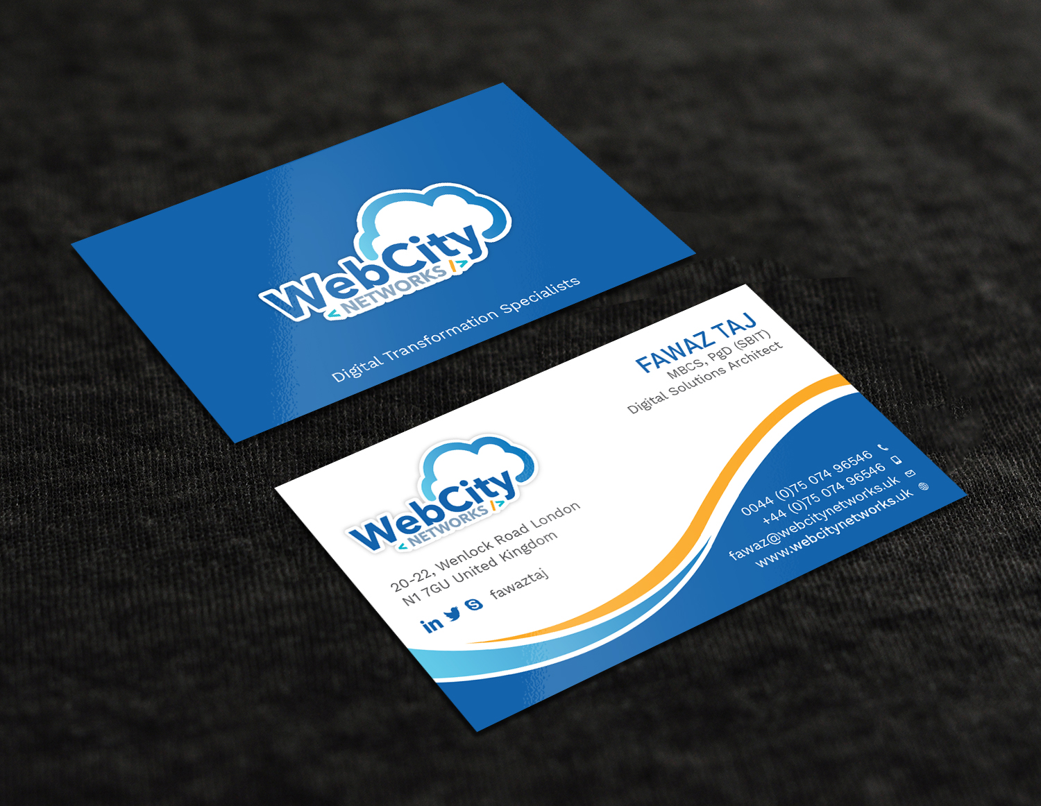 Diseño de Tarjeta de Presentación por Tripti Ranjan Gain para este proyecto | Diseño #19824666