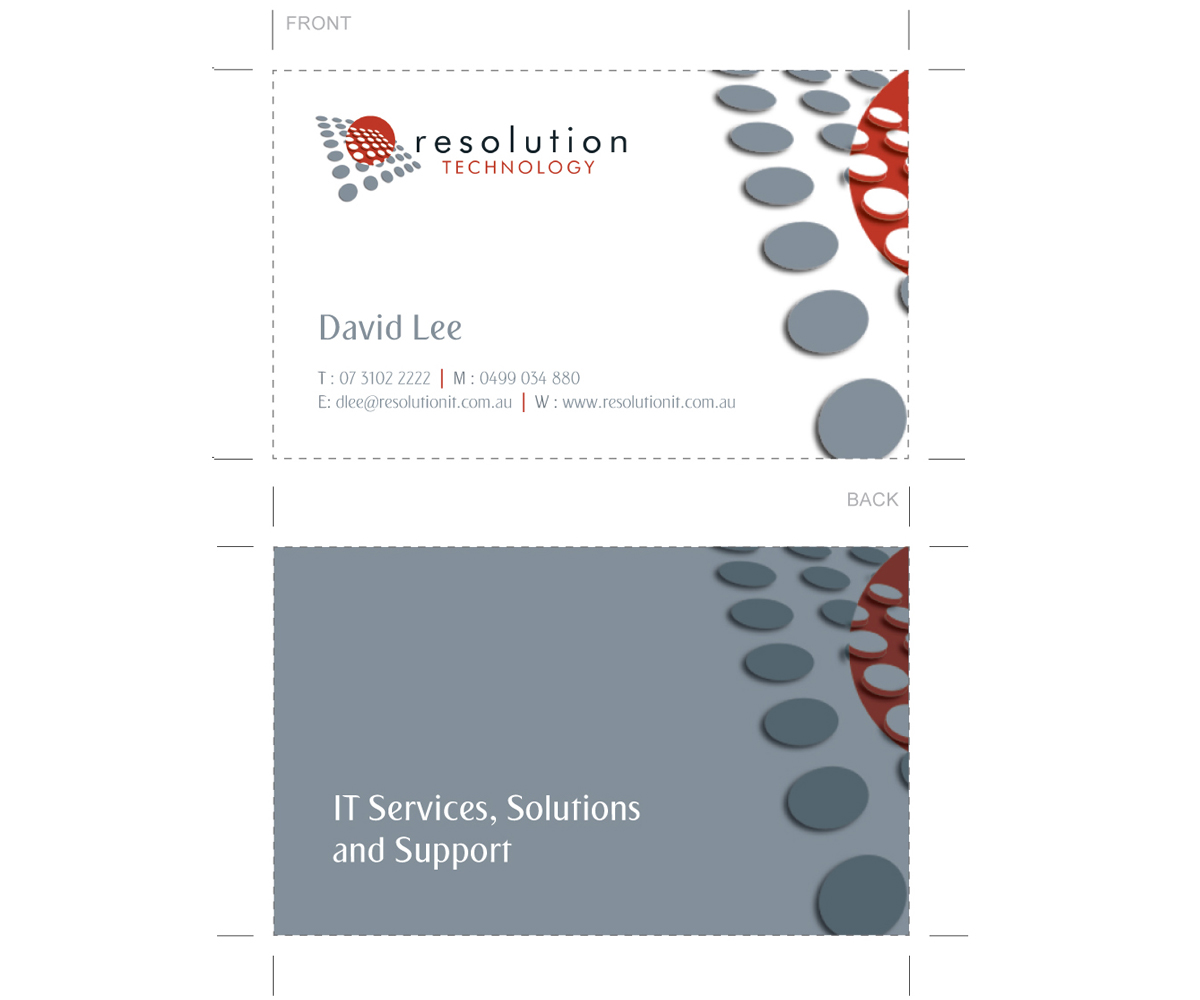 Business Card Design by Asifweb for Resolution Technology | Design #2907951