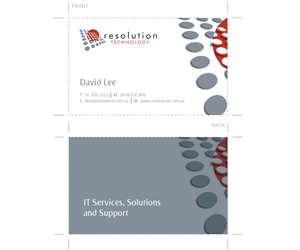 Design de Carte de Visite par Asifweb pour Resolution Technology | Design : #2907951