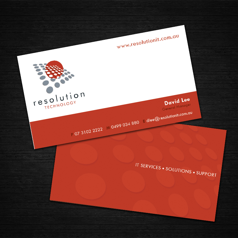 Diseño de Tarjeta de Presentación por DreamChaser Studio para Resolution Technology | Diseño #2913132
