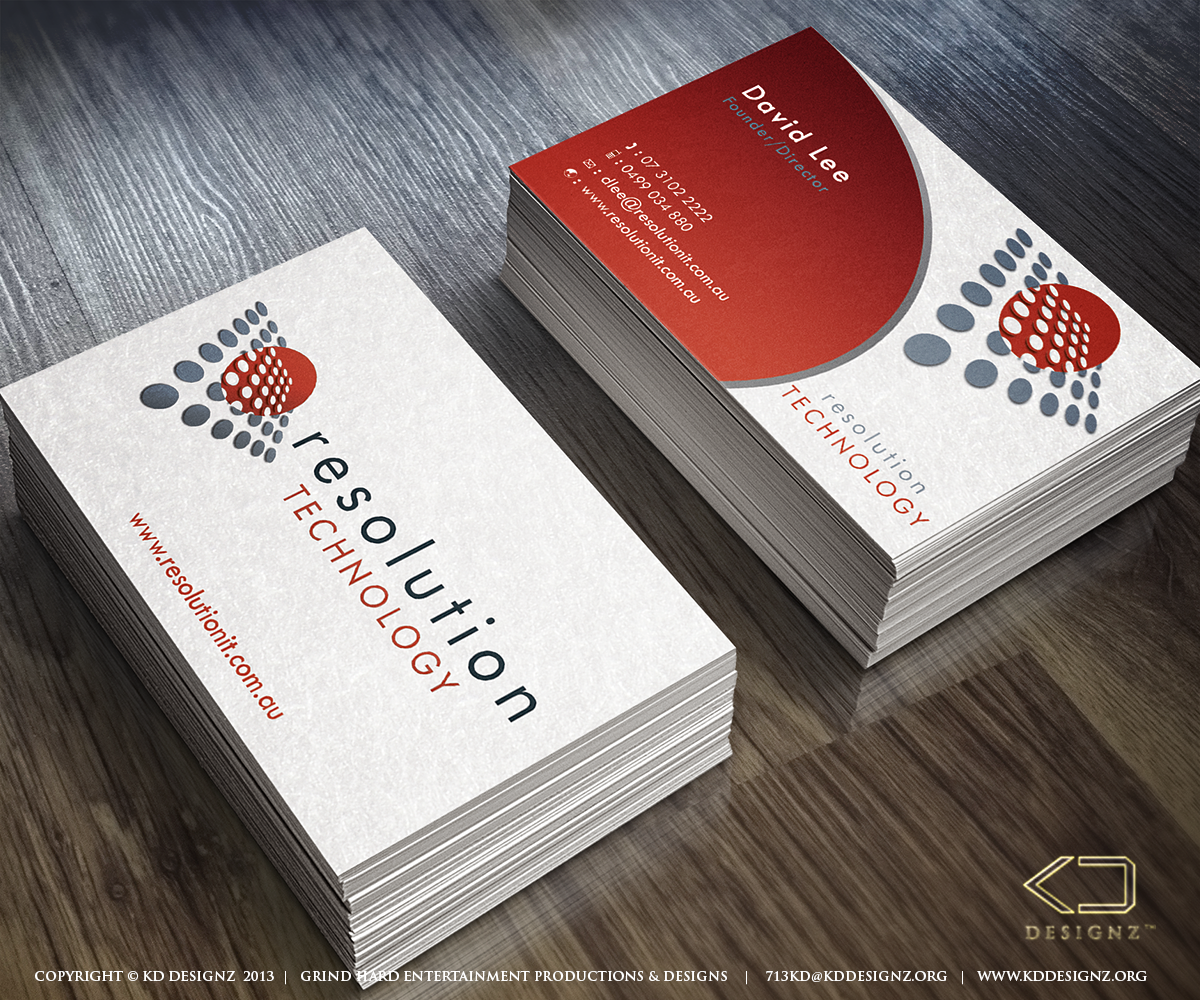 Business Card Design by KD Designz for Resolution Technology | Design #2912472