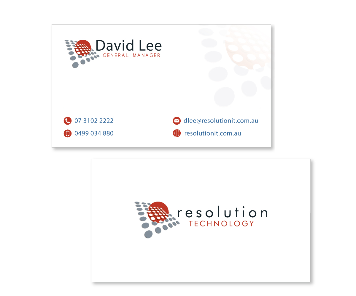 Diseño de Tarjeta de Presentación por Fadzli Razali para Resolution Technology | Diseño #2938671