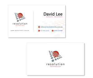 Diseño de Tarjeta de Presentación por Fadzli Razali para Resolution Technology | Diseño: #2938679