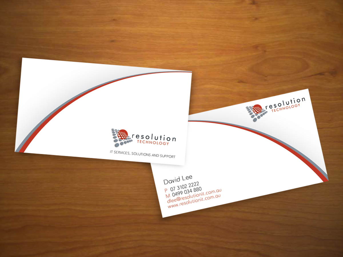 Business Card Design by GB Graphics for Resolution Technology | Design #2917143