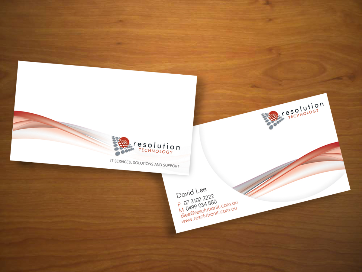 Business Card Design by GB Graphics for Resolution Technology | Design #2917146