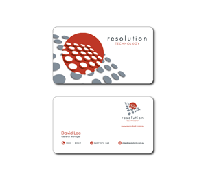 Business Card Design by GliderGraphx for Resolution Technology | Design: #2912541