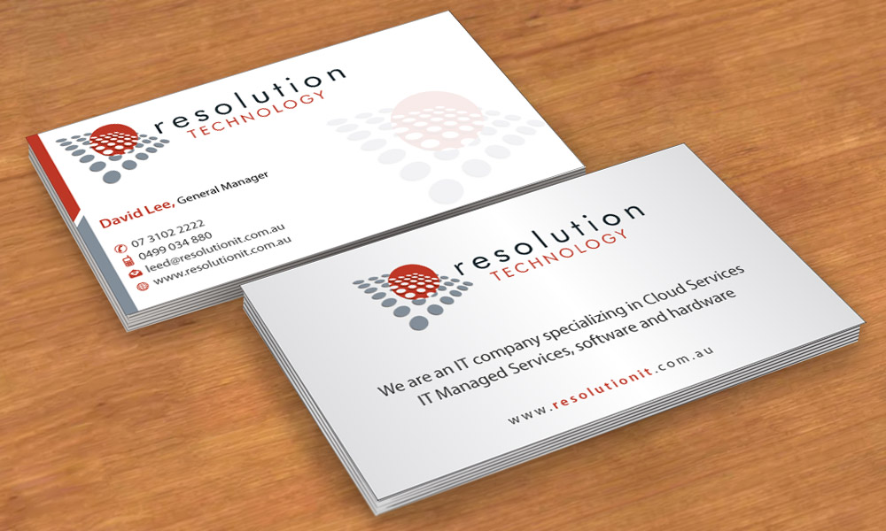 Business Card Design by Sbss for Resolution Technology | Design #2912869