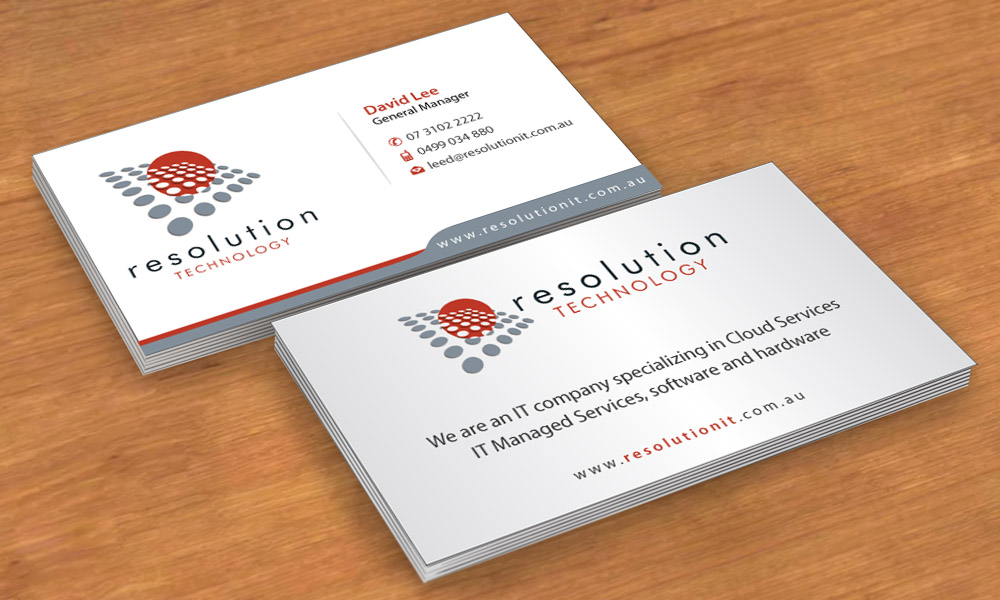 Business Card Design by Sbss for Resolution Technology | Design #2912945