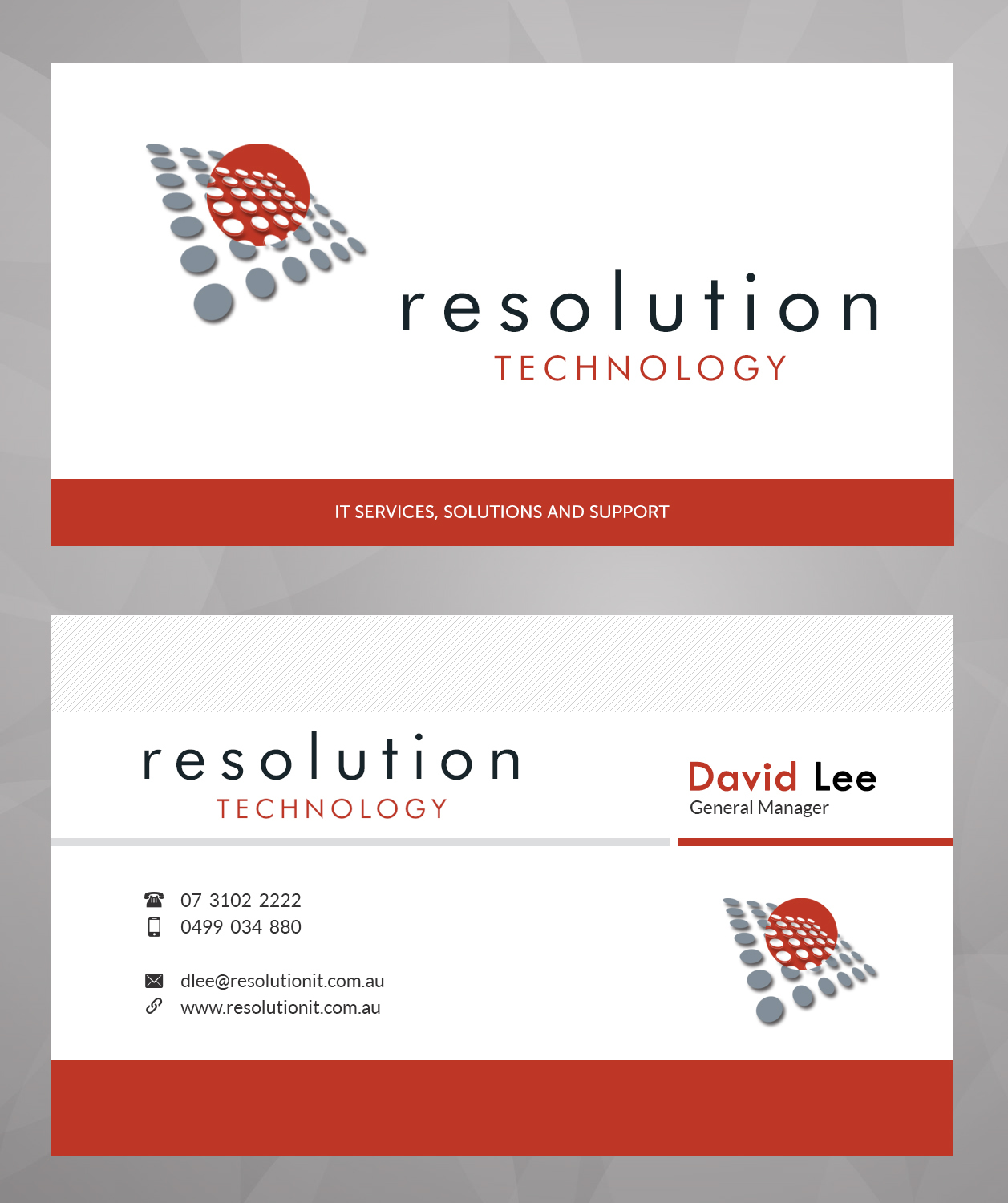 Diseño de Tarjeta de Presentación por TechWise para Resolution Technology | Diseño #2915363
