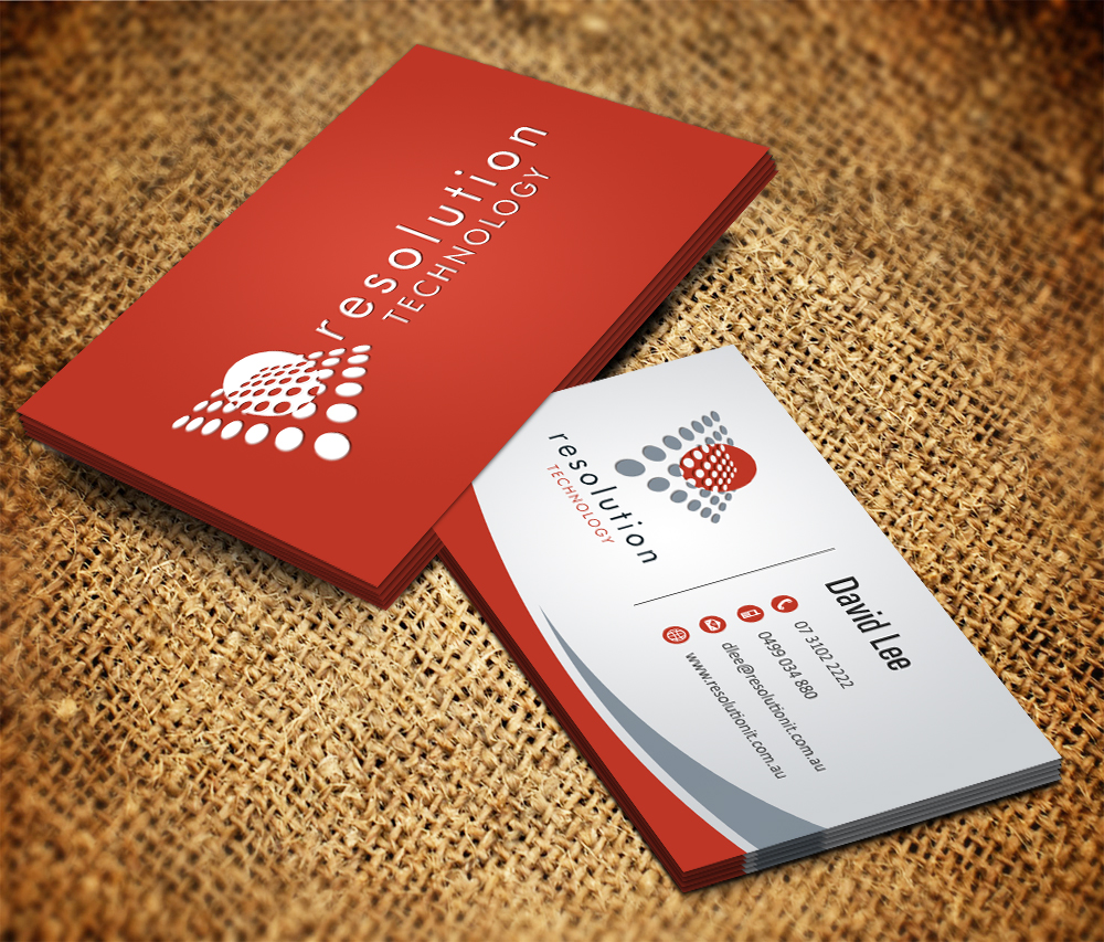 Business Card Design by Owaisias for Resolution Technology | Design #2913301