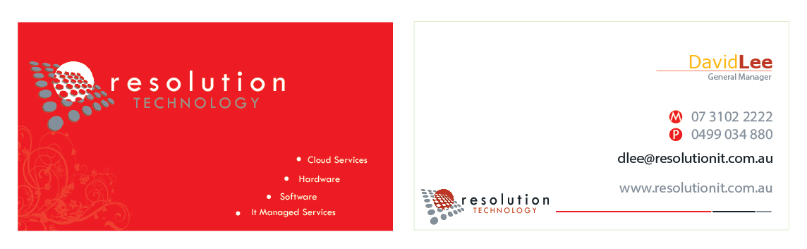 Business Card Design by fobsart for Resolution Technology | Design #2915158