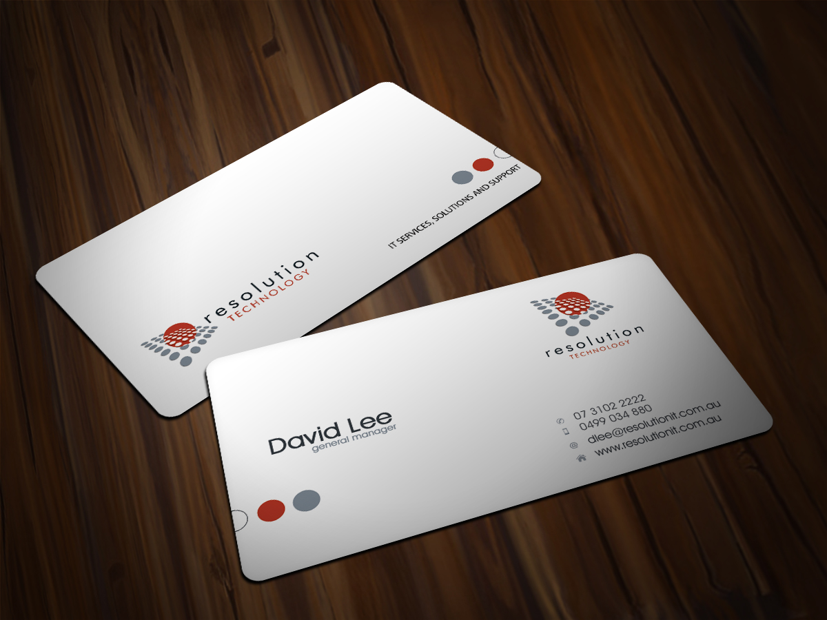 Visitenkarten-Design von Scorpius design für Resolution Technology | Design #2913314