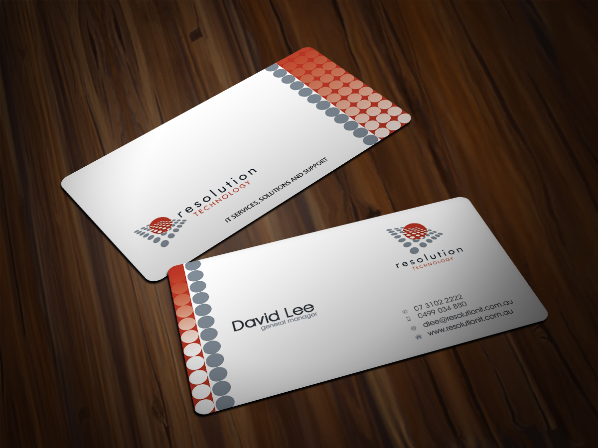 Business Card Design by Scorpius design for Resolution Technology | Design #2928058