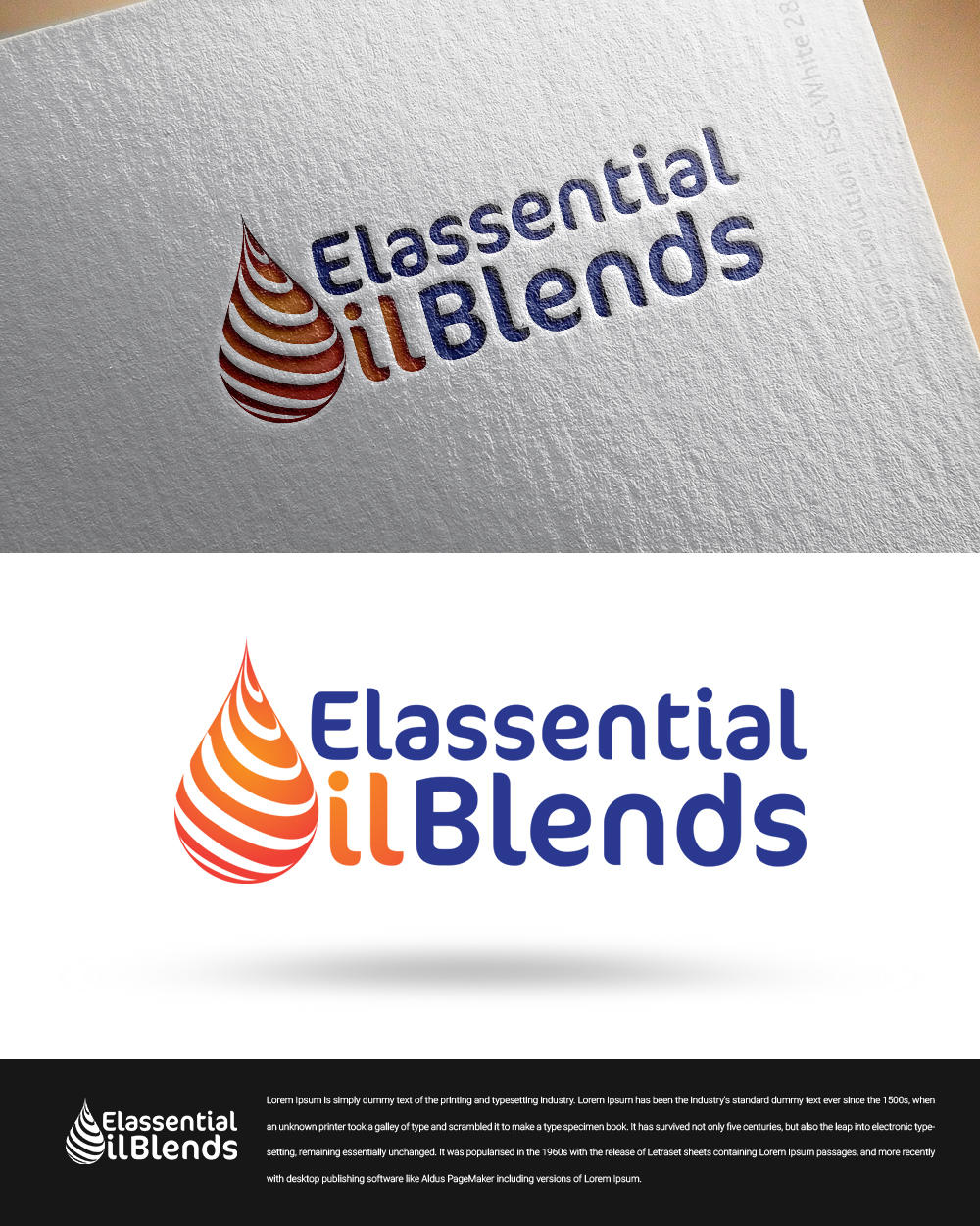 Logo Design by zingodesigns258 for Elassential Oil Blends | Design #19817903