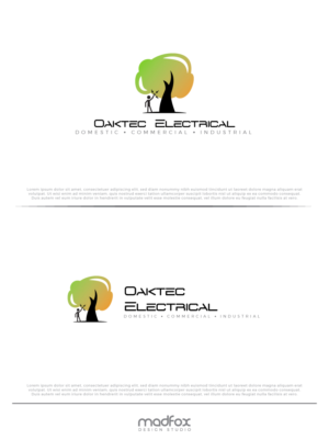 Logo Design by WILD FOX Desing Studio for Oaktec Electrical | Design: #19837949
