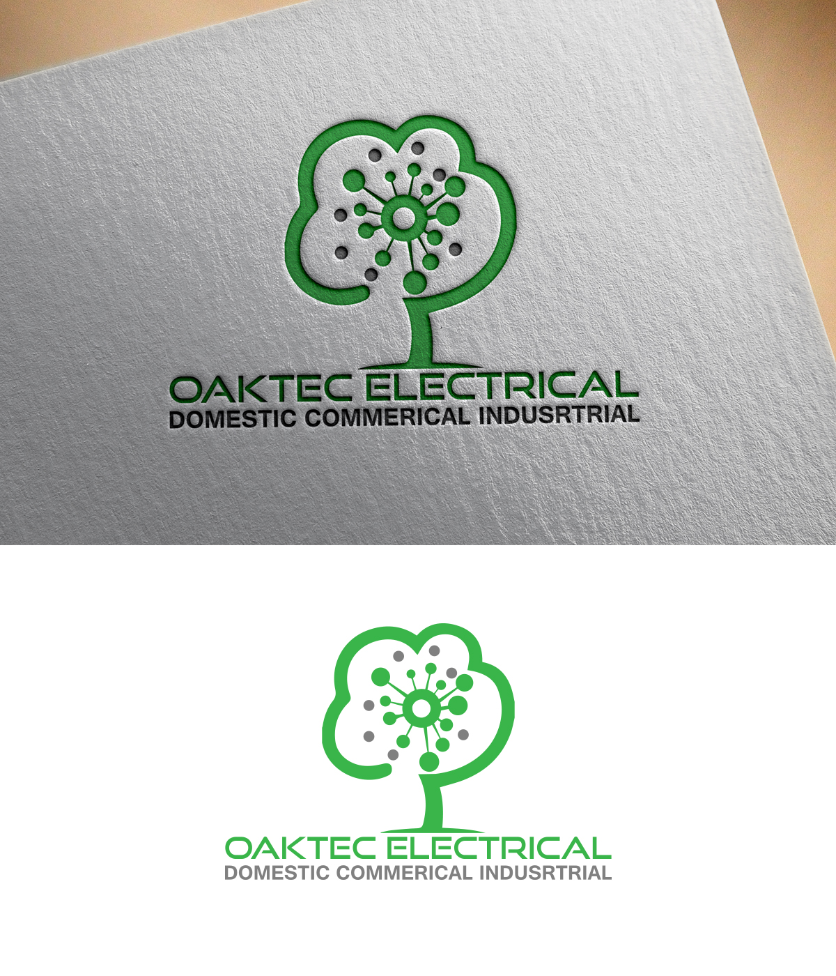 Logo Design by leenaleeza for Oaktec Electrical | Design: #19857288