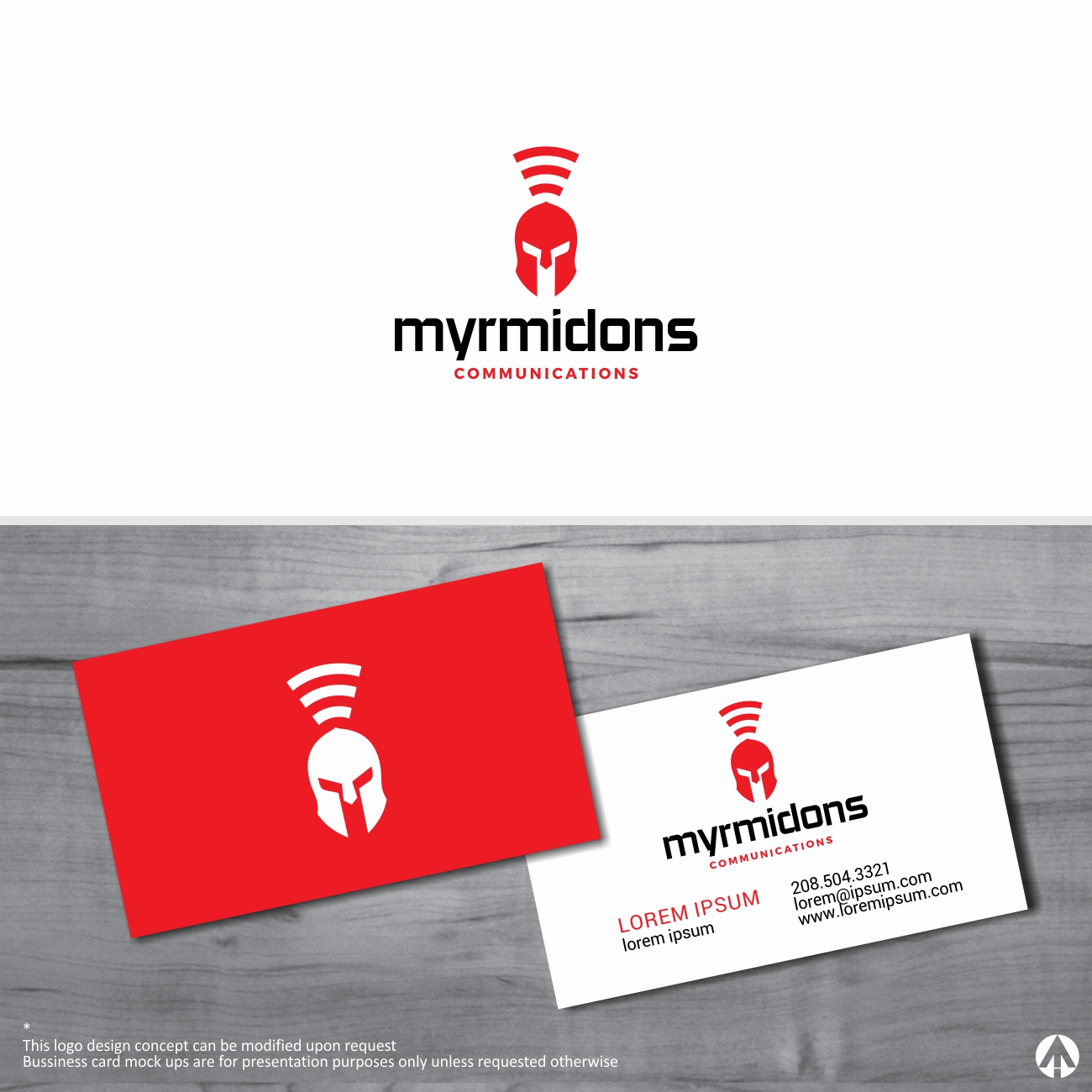 Logo-Design von MBARO für Myrmidons Communications, LLC | Design #19824967