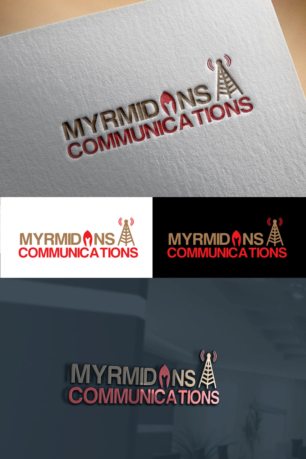 Logo Design by arsalan 4 for Myrmidons Communications, LLC | Design: #19811771