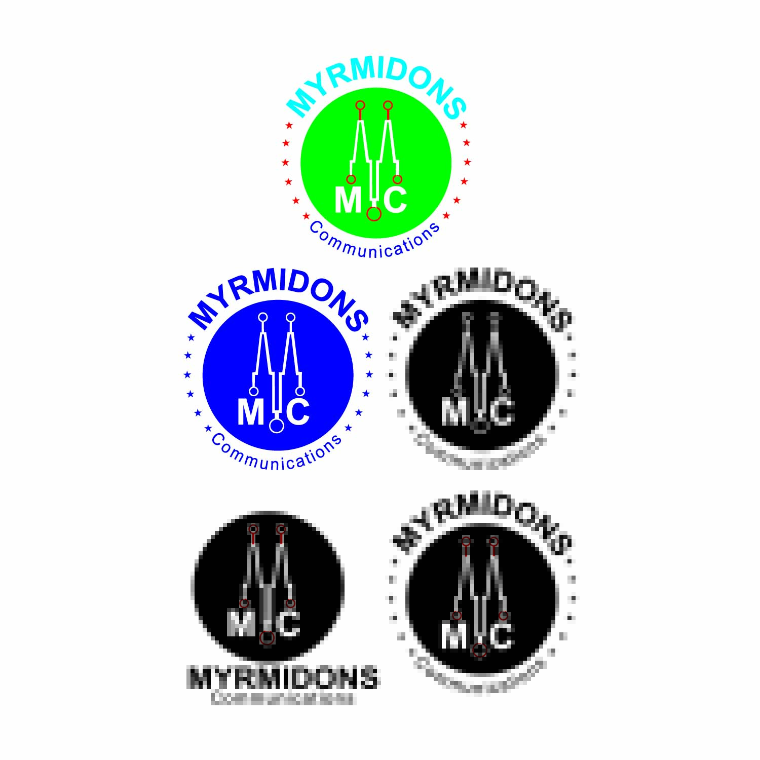 Diseño de Logo por jafer imam para Myrmidons Communications, LLC | Diseño #19822941