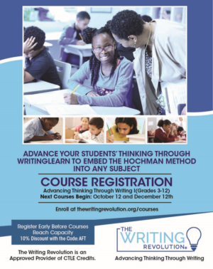 Serious, Professional Advertisement Design for The Writing Revolution ...