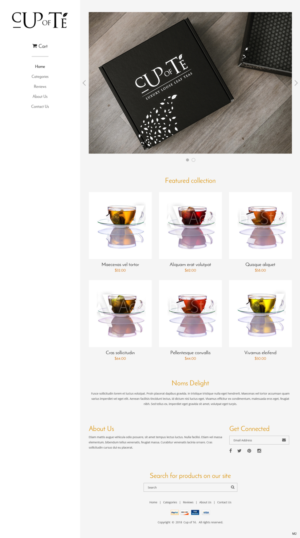 Shopify-Design von pb für Cup of Té | Design: #19820956