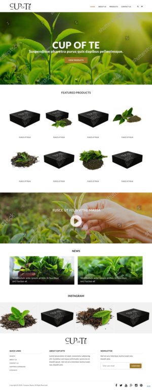 Shopify-Design von pb für Cup of Té | Design: #19820957
