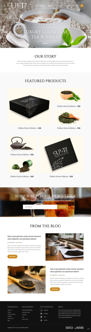 Shopify-Design von pb für Cup of Té | Design: #19827689