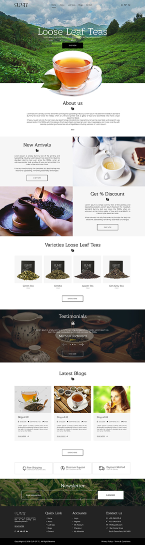 Shopify-Design von bdesigner9 für Cup of Té | Design: #19840590