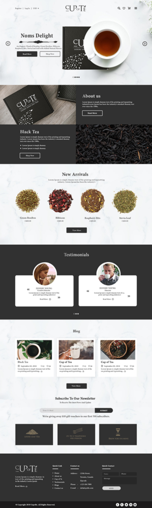 Shopify-Design von bdesigner9 für Cup of Té | Design: #19840600