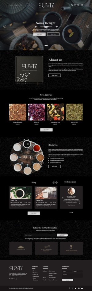 Shopify-Design von bdesigner9 für Cup of Té | Design: #19840601