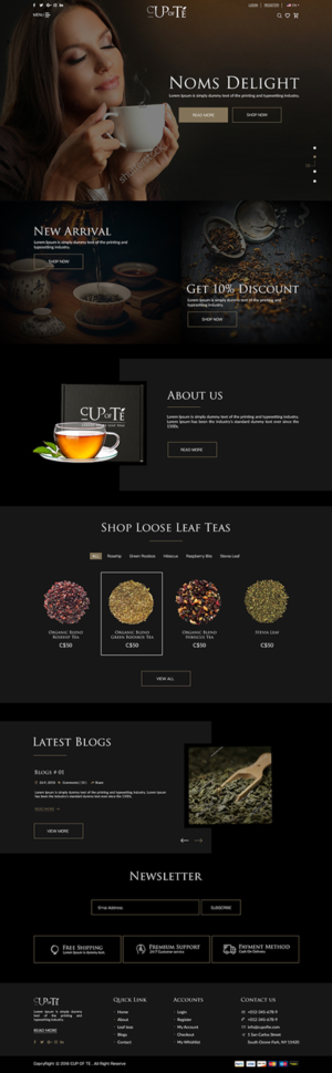 Shopify-Design von bdesigner9 für Cup of Té | Design: #19850340