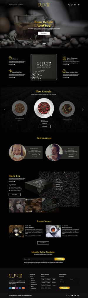 Shopify-Design von bdesigner9 für Cup of Té | Design: #19850360