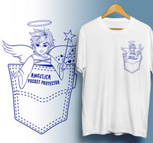 Pocket protector - guardian angel | T-Shirt-Design von 99.degree