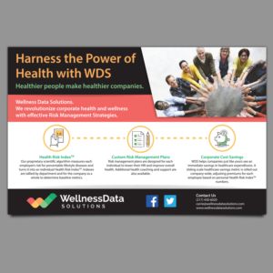 Wellness Data Solutions Ad for Healthcare Revolution | Advertisement Design by Ashley Erasmus