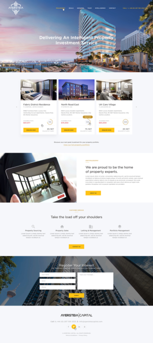 Website for Ayersteia Capital, my new firm that raises money from investors to buy, build, own an... | Web-Design von Ved Web Services