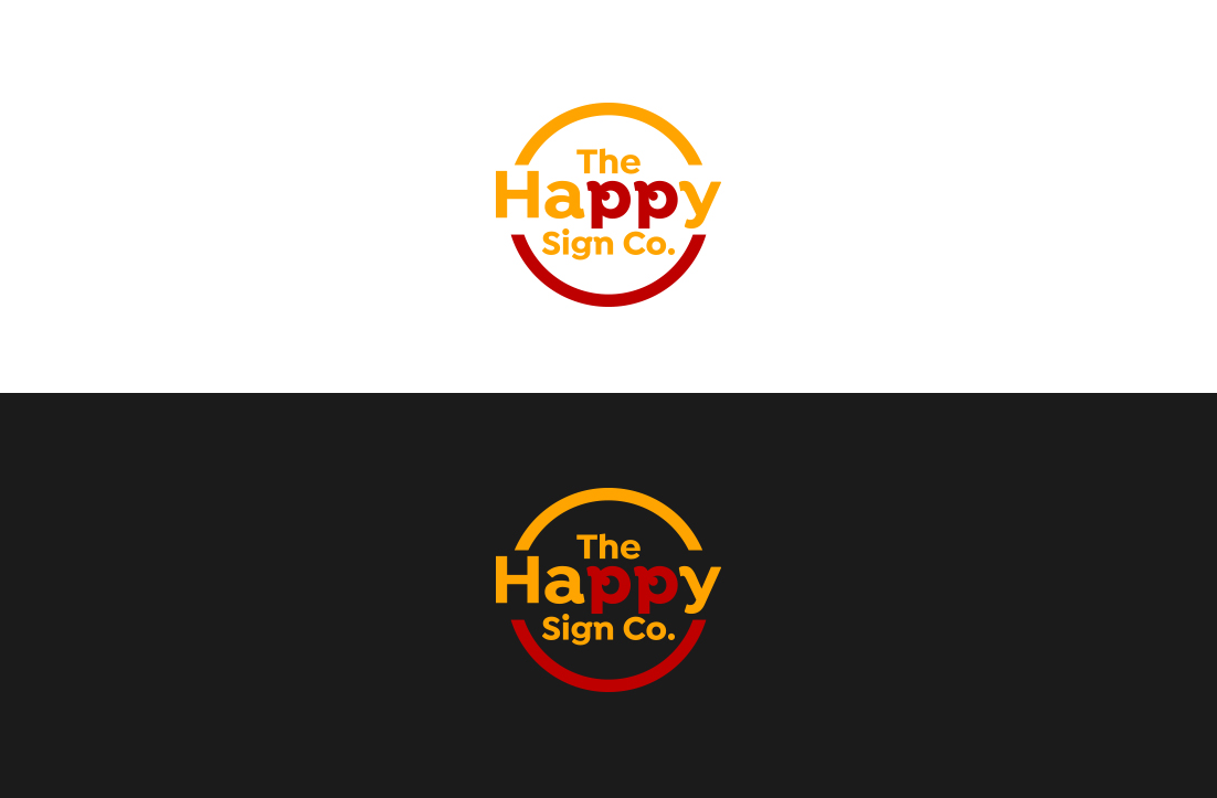 Diseño de Logo por GLDesigns para The Happy Sign Co | Diseño #19821892