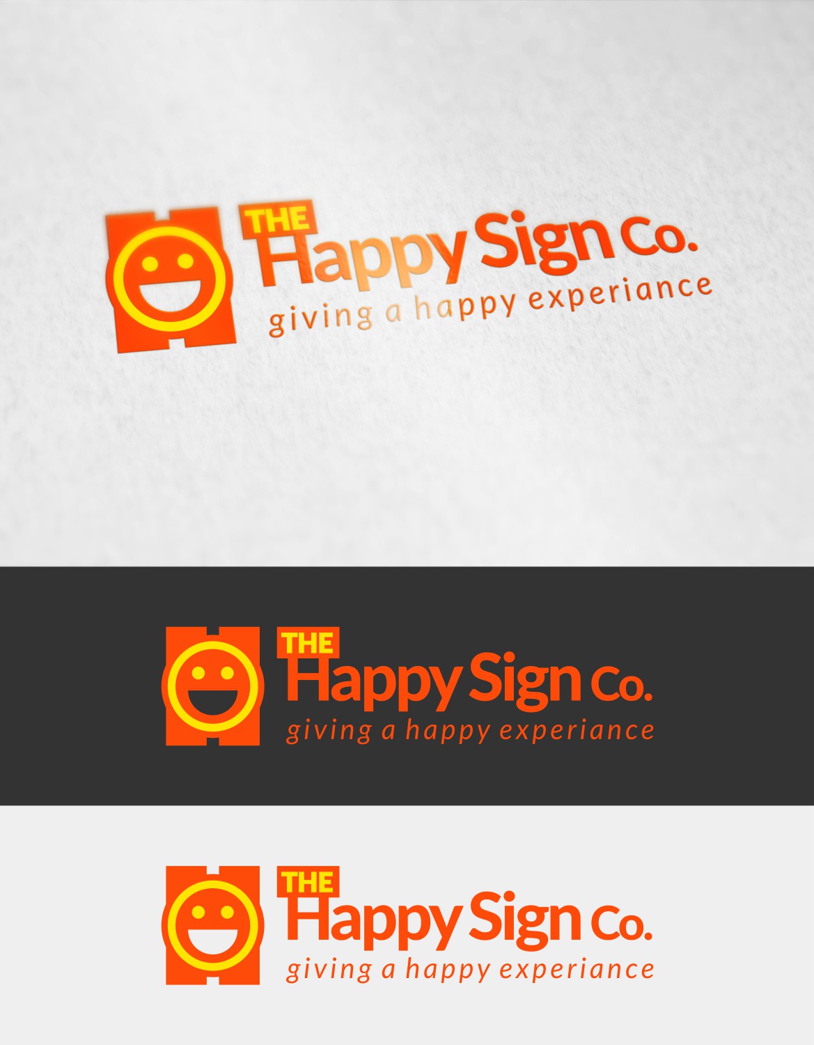 Logo Design by bojboga for The Happy Sign Co | Design #19907742