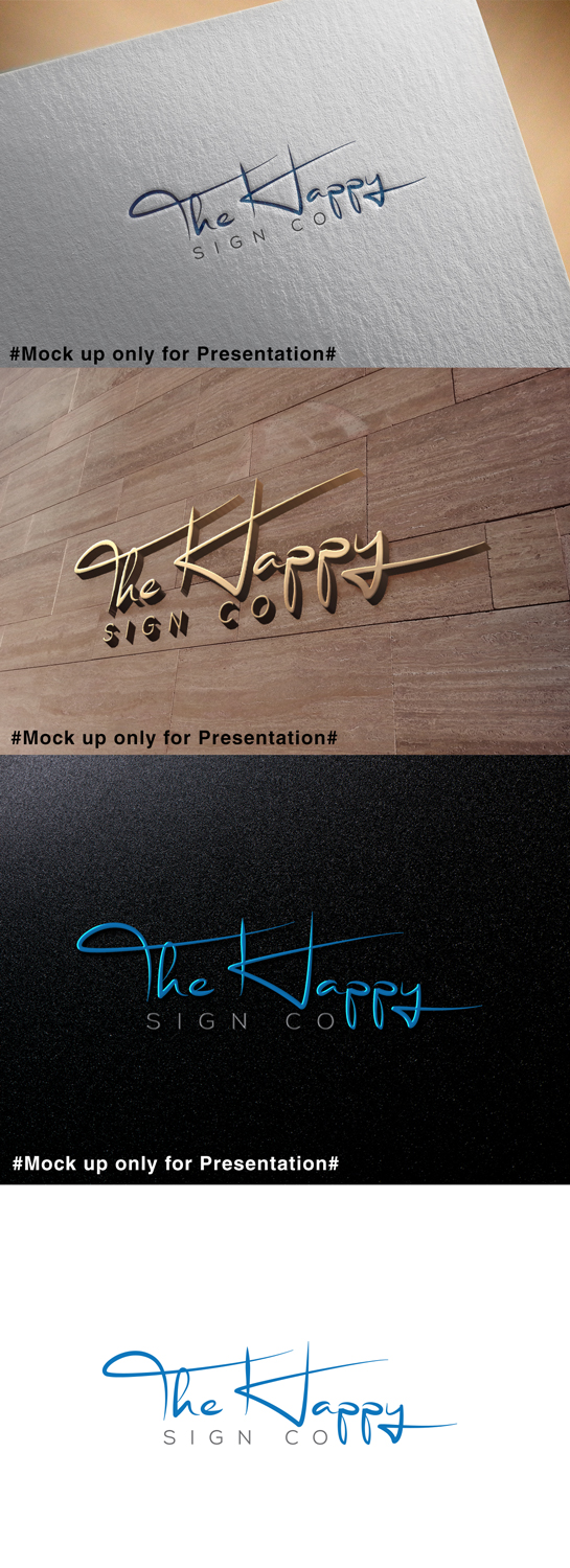 Logo Design by designmind78 for The Happy Sign Co | Design #19837056