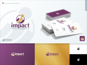 Impact Hospitality Management, LLC or initials  | Logo Design by Raoul Camion
