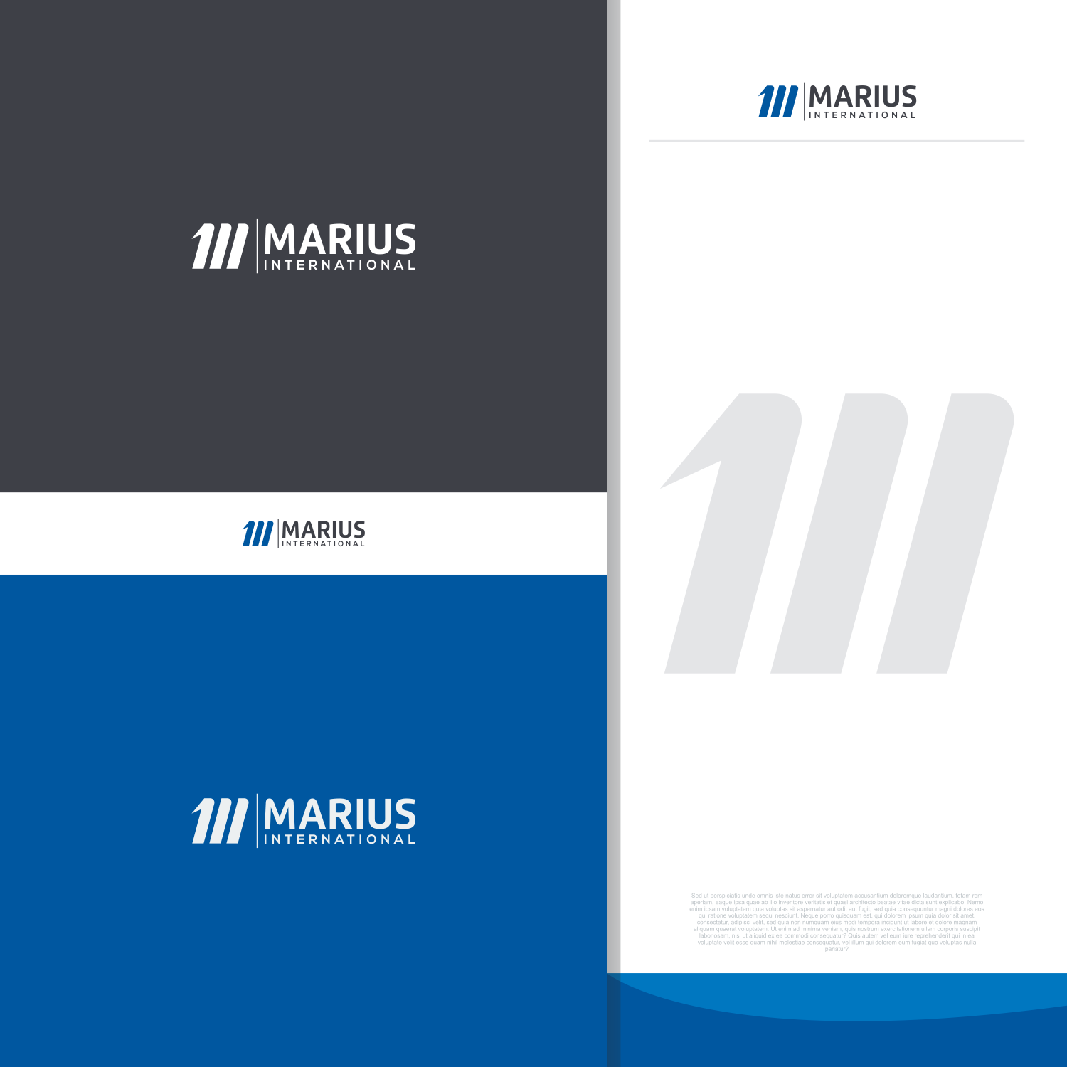 Logo Design by nhadiras 2 for Marius International Pte. Ltd. | Design: #19870564