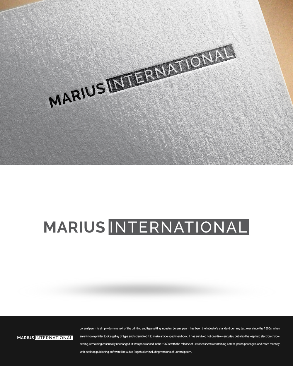 Logo Design by zingodesigns258 for Marius International Pte. Ltd. | Design #19831458